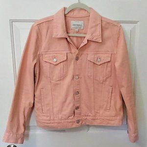 Lucky Brand Tomboy Trucker Pink Jean Jacket size Large